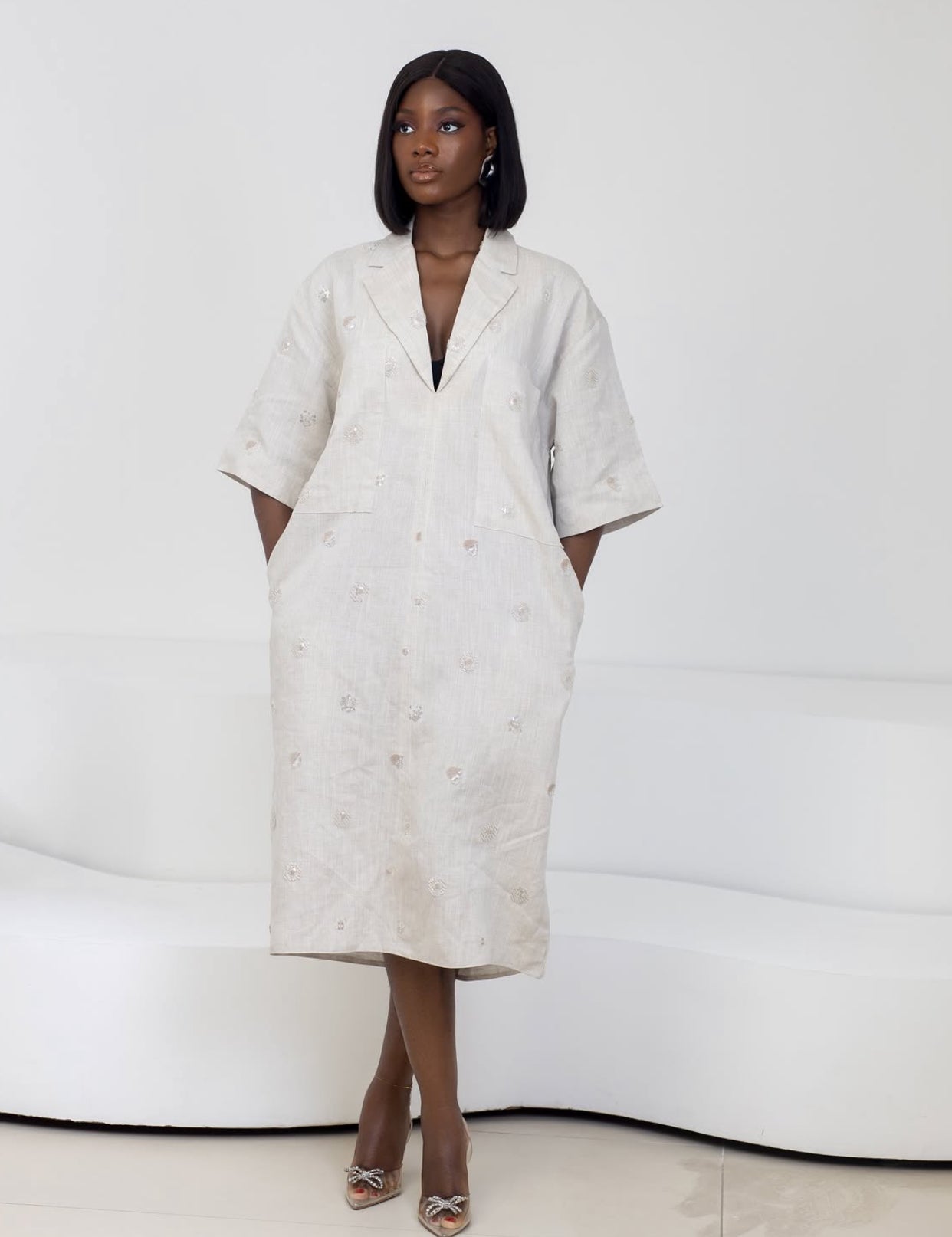 KAIA LINEN DRESS