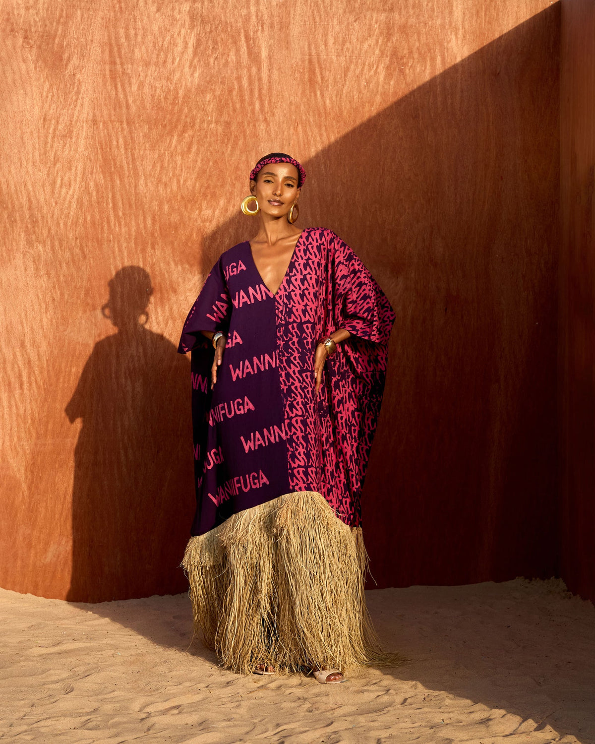 WANNI FUGA SIGNATURE KAFTAN ADIRE