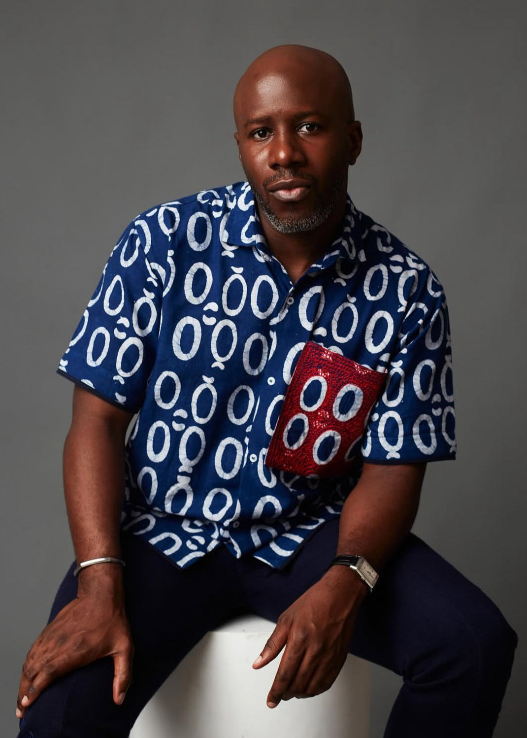 OH OH BLUE SHIRT WITH EMBROIDERY POCKET