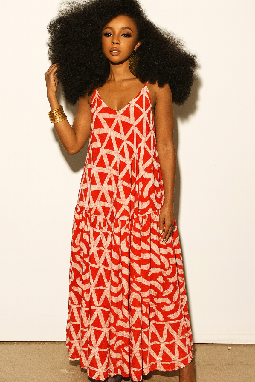 ILA PRINT SUMMER MIDI DRESS