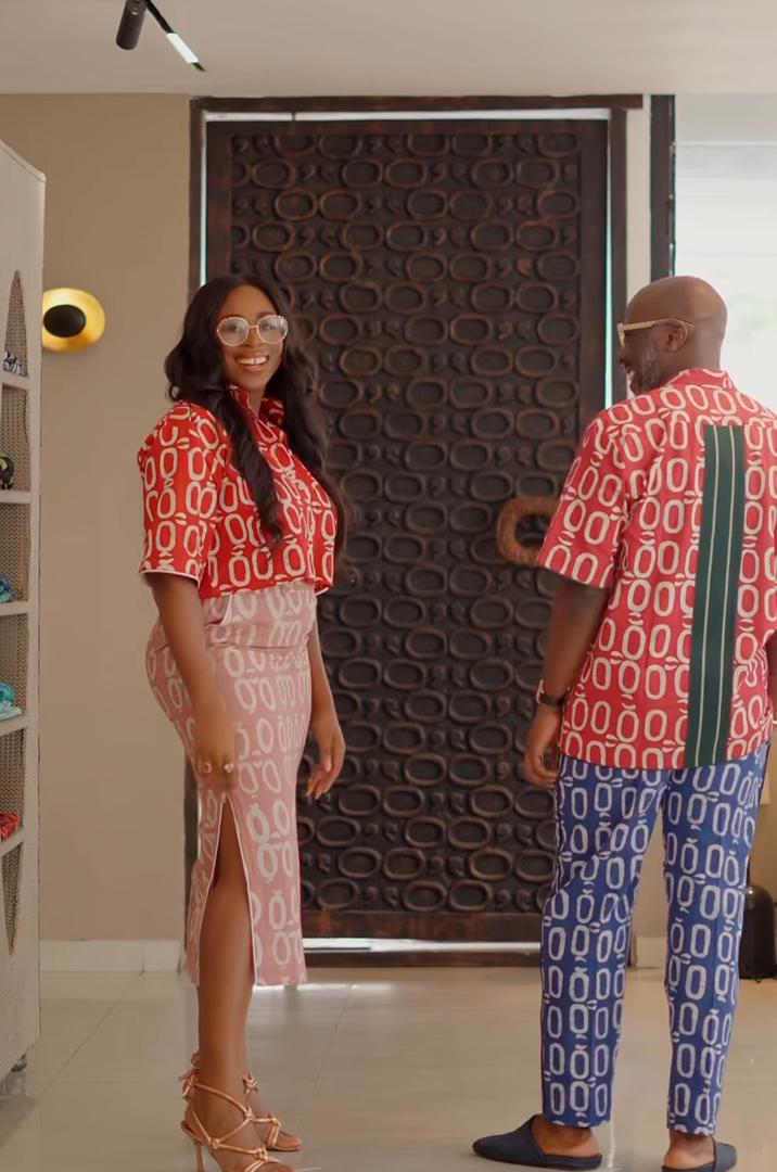 OH OH CORAL CROP TOP WITH OH OH LILAC SKIRT