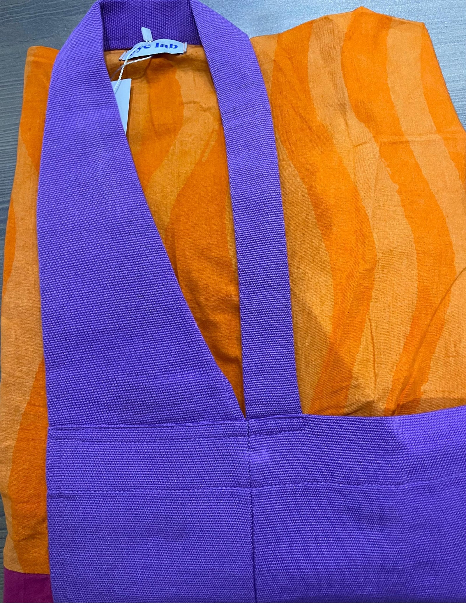 multicolour midi agbada with lilac asooke collar 