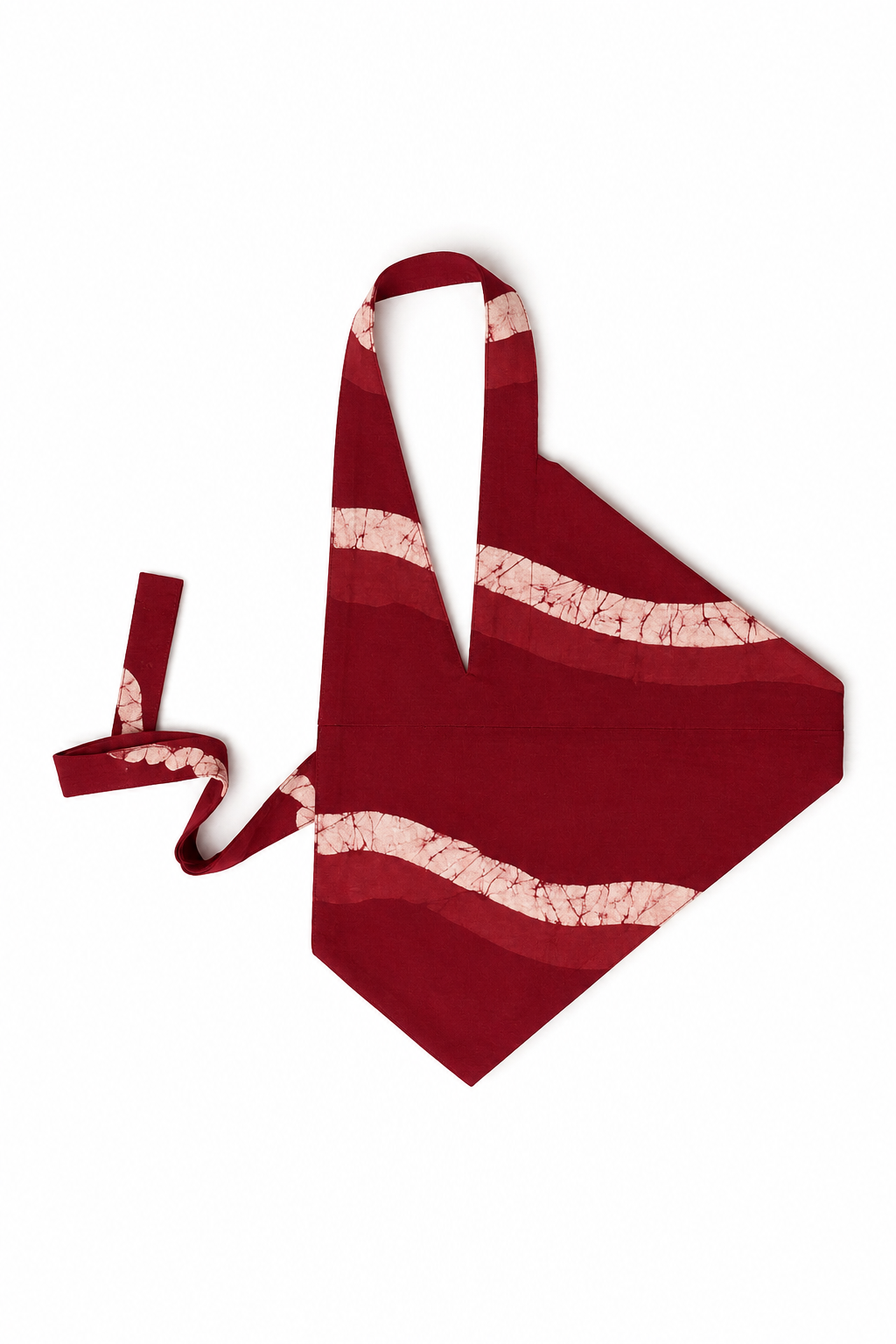 white and red bib