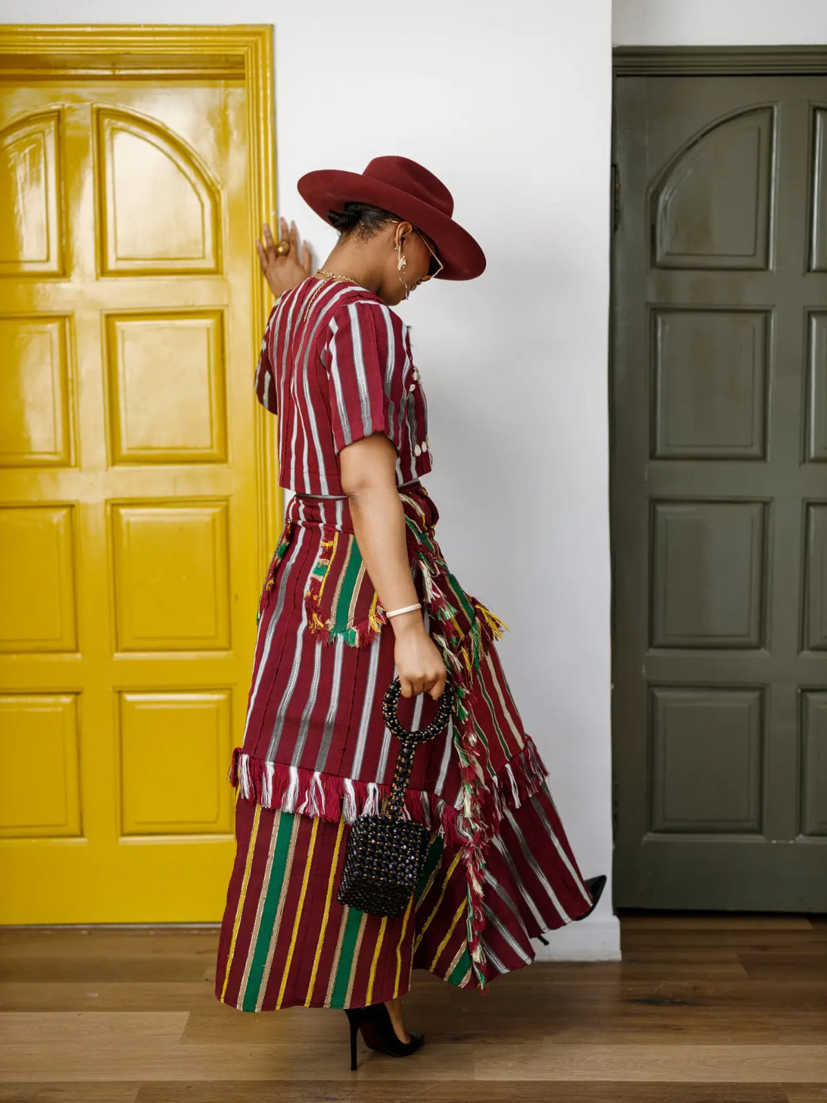 Lexi Jacket with Asooke Skirt Set