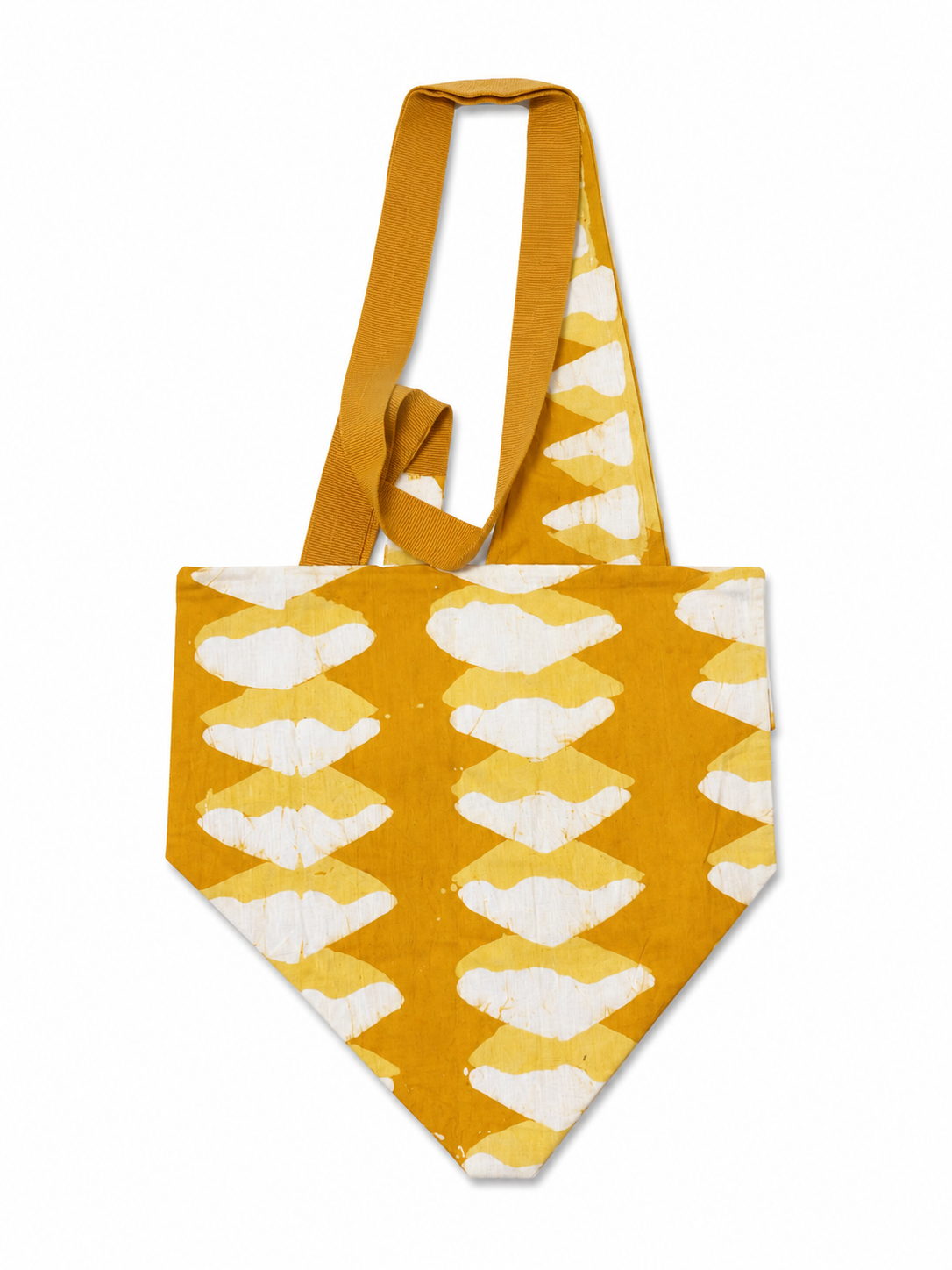 white and golden yellow bib