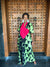 Lemon and black agbada with asooke