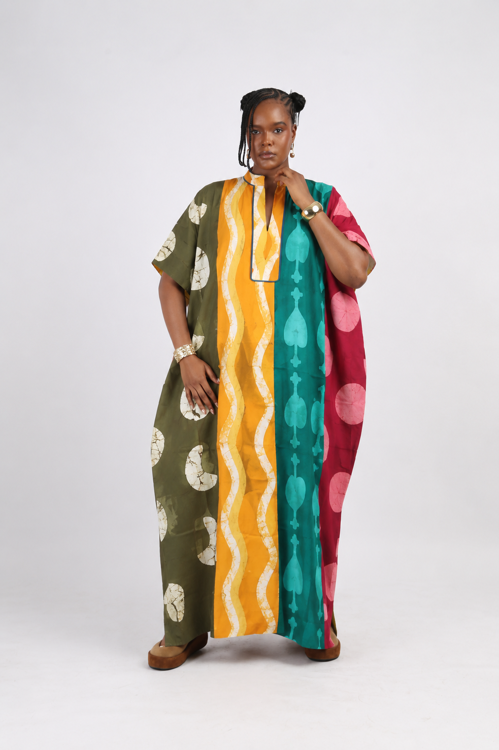 green golden yellow multicolour jalabiya