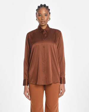 JOANNA BLOUSE in Brown