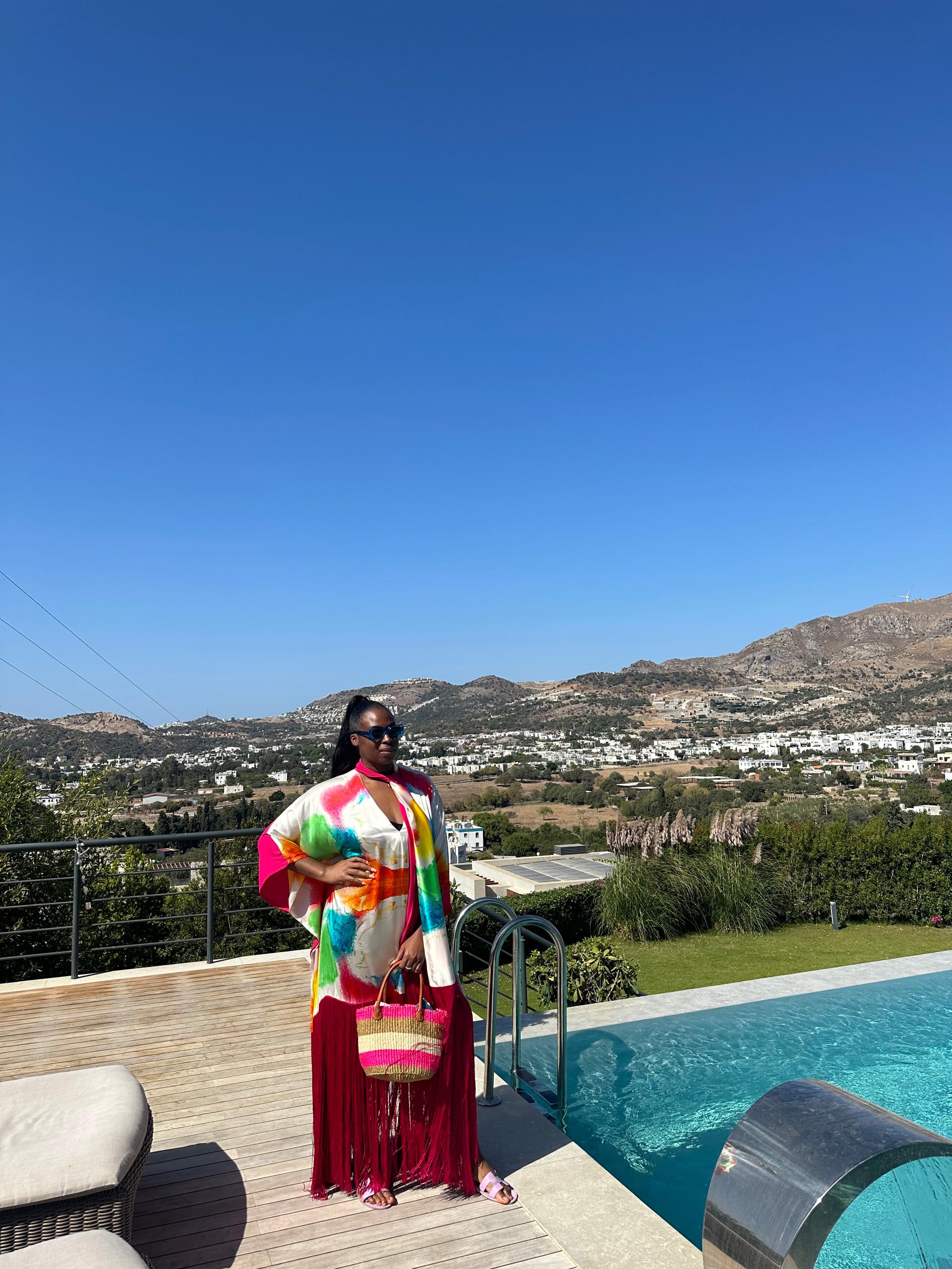 THE MULTI-PRINT FRINGE KAFTAN