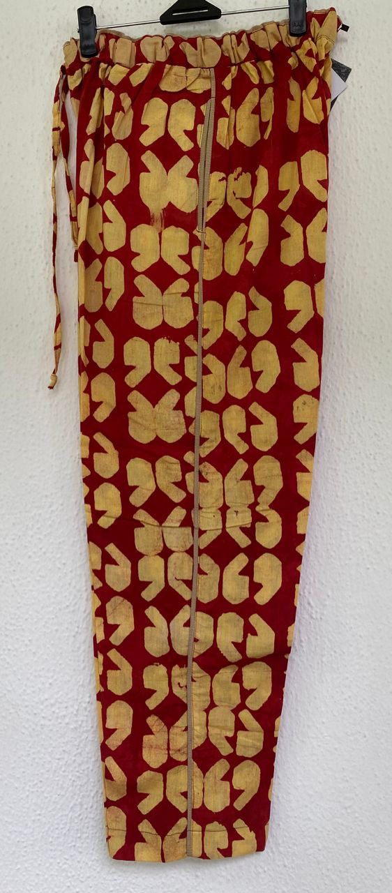 69 CREAM AND CORAL JIDO PANTS