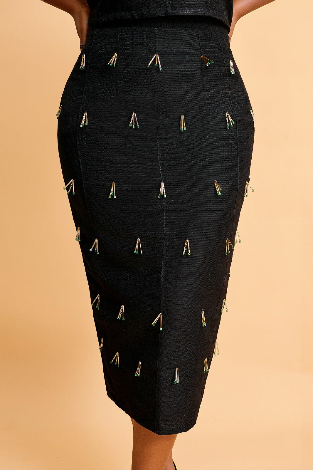 Toni midi Aso-oke skirt