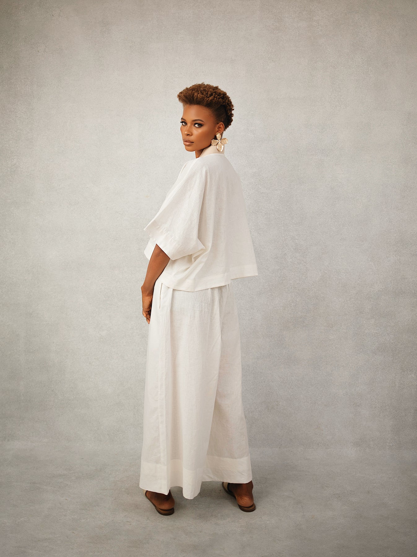 Dani Linen Culotte and Short Set