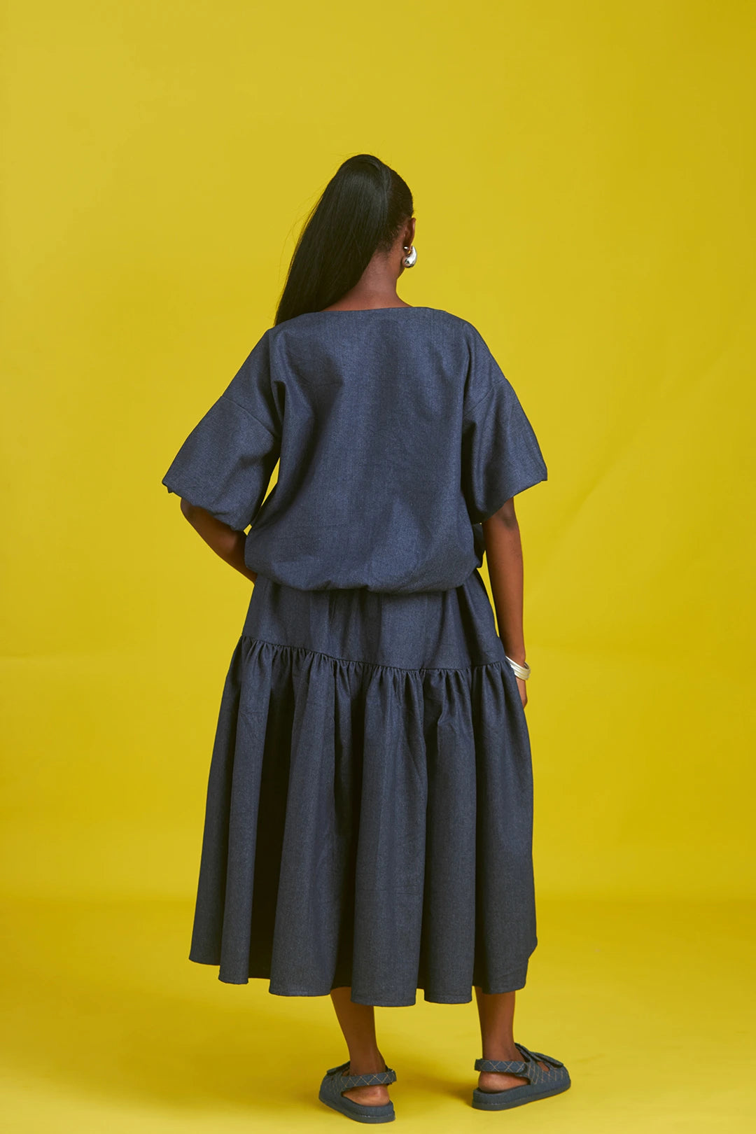 Amaka denim skirt