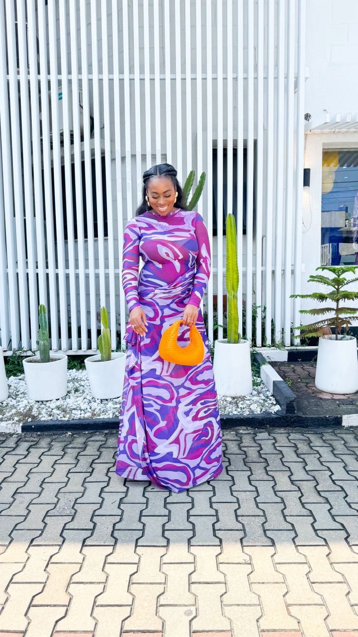 COSMOS Beaded Mesh Dress