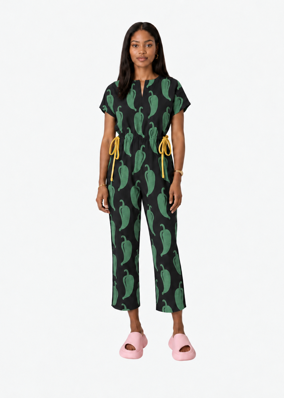 Pepper Green Jumpsuit