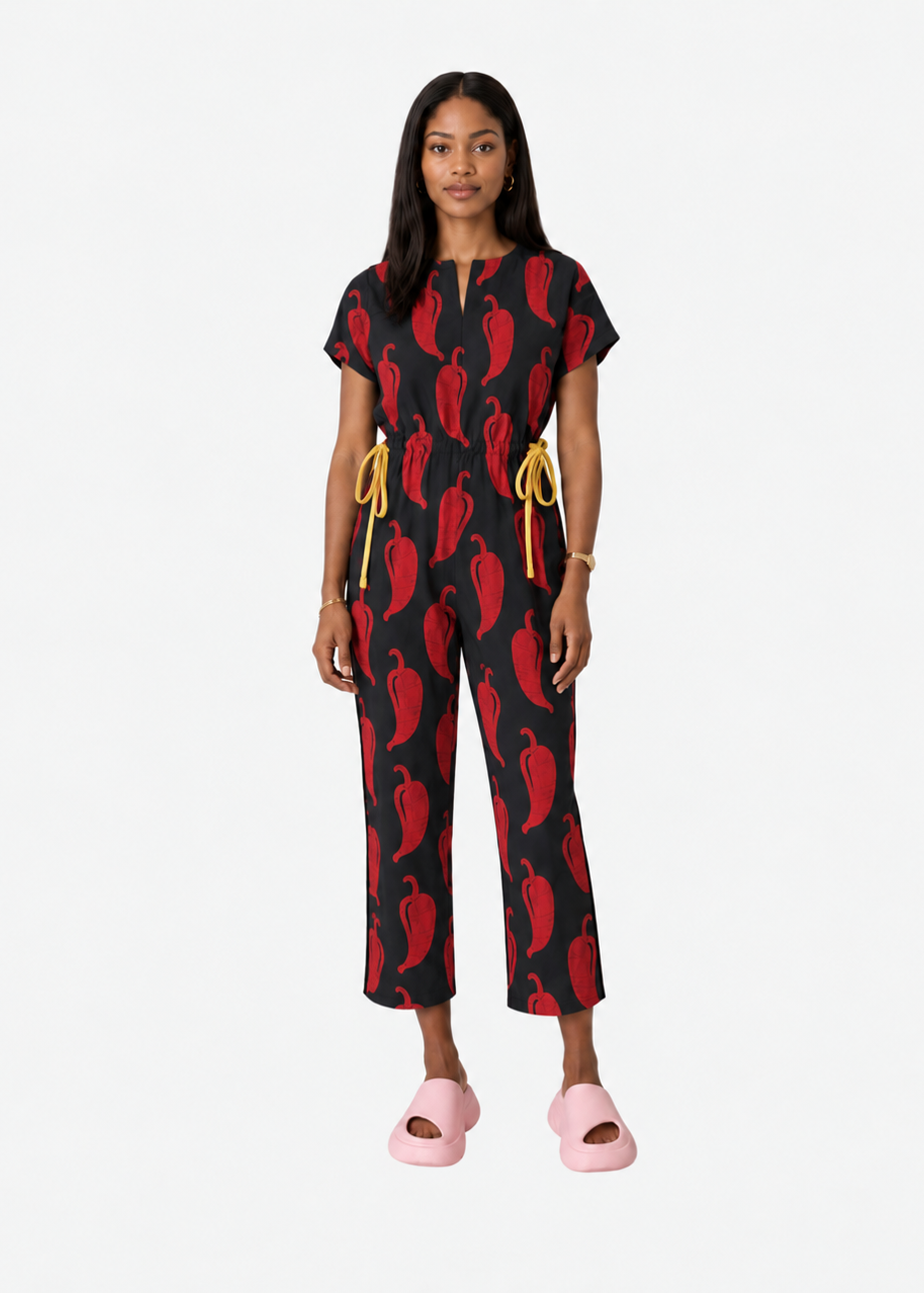 Pepper Red Jumpsuit