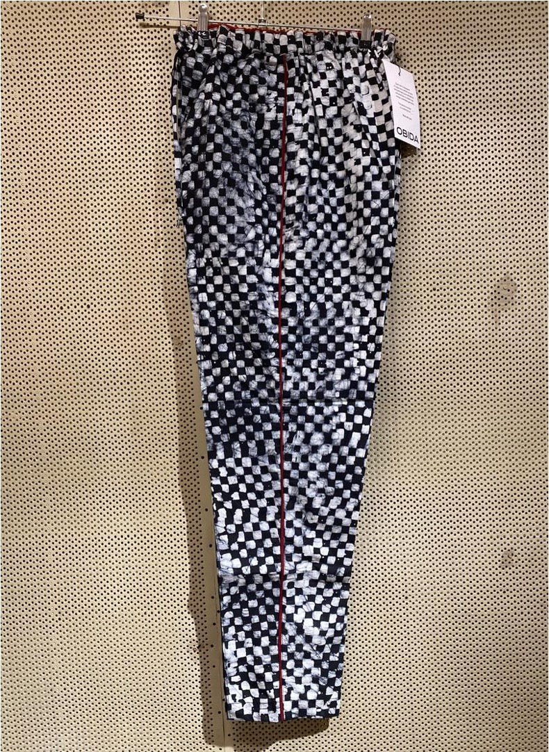 CHECKERED BLACK AND WHITE JIDO PANTS