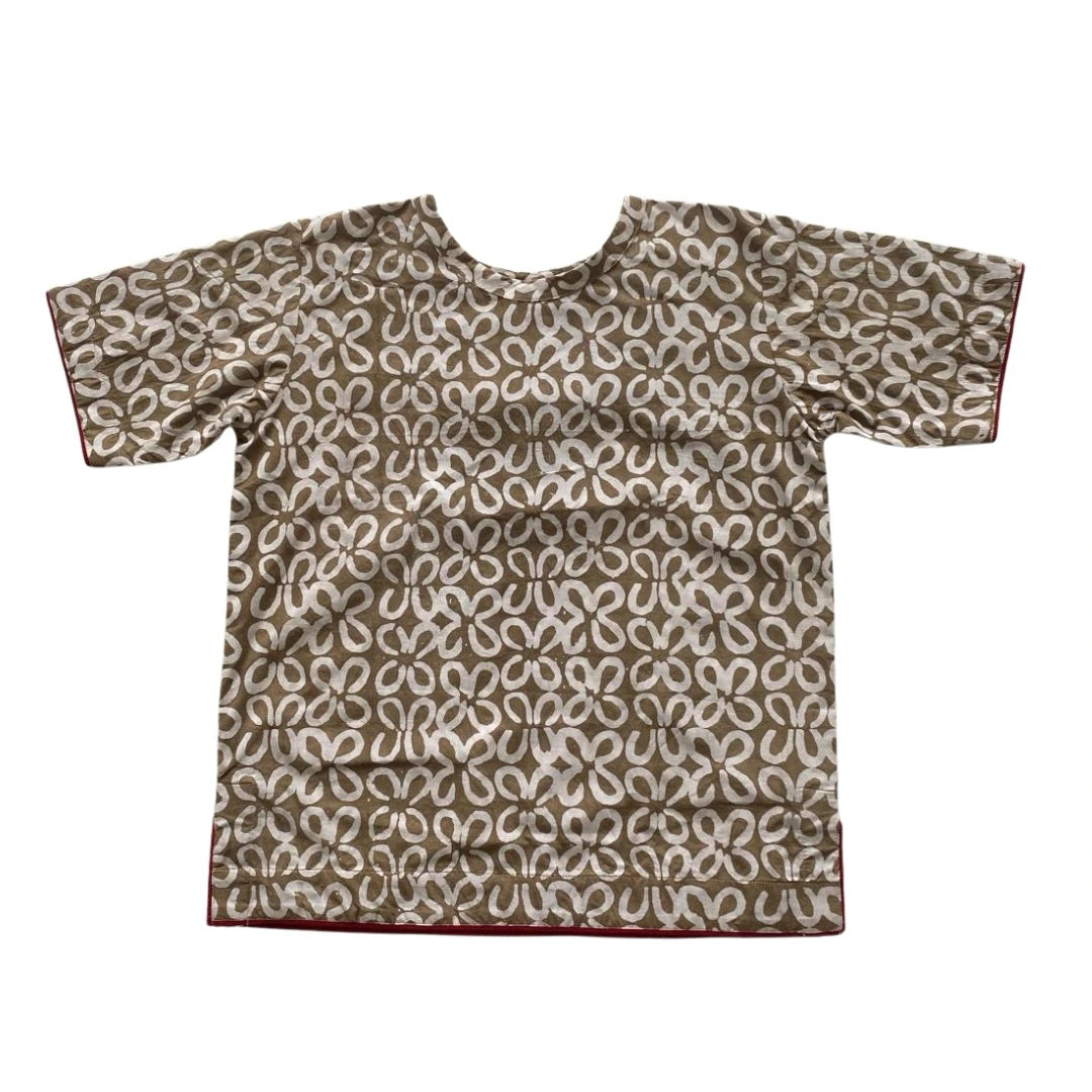 SARO LIGHT BROWN T-SHIRT