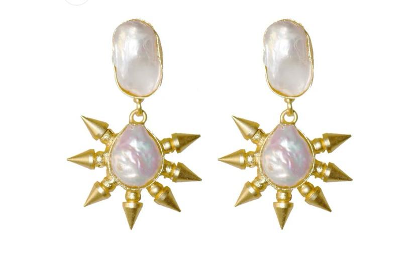 Pearl Bullet Earrings