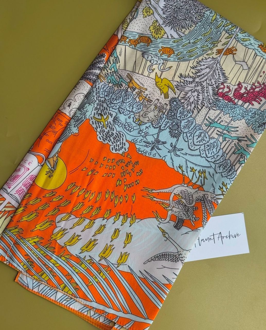 JUNGLE LOVE SCARF- Orange