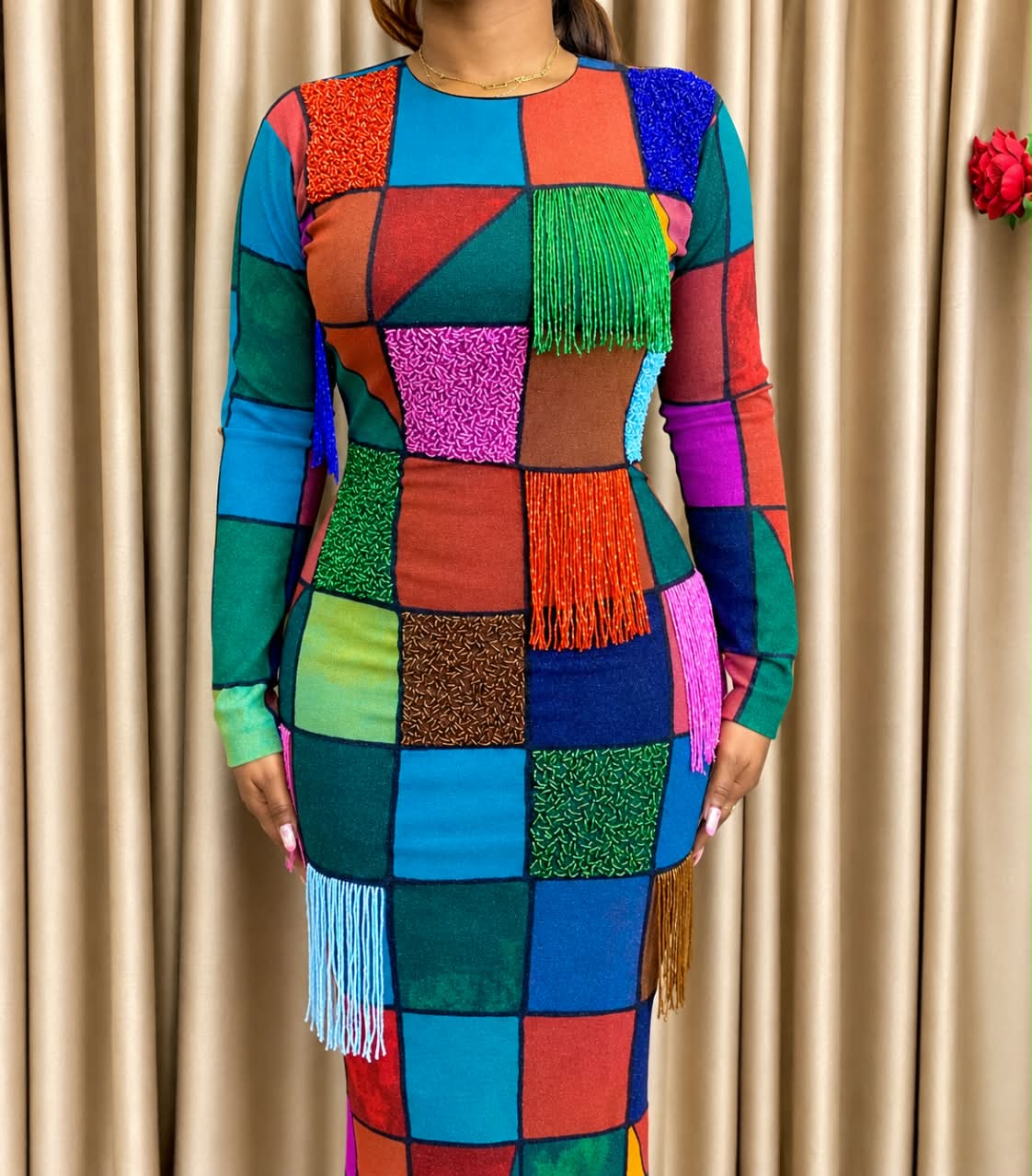 Beaded Amani Dress