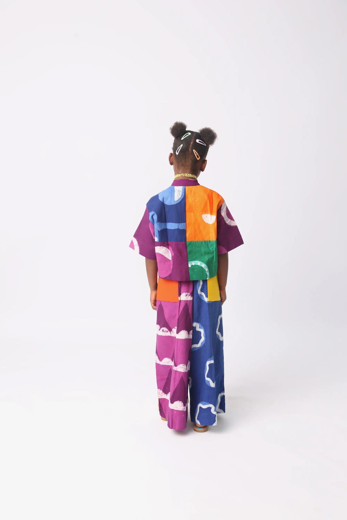 bright multicolour culottes