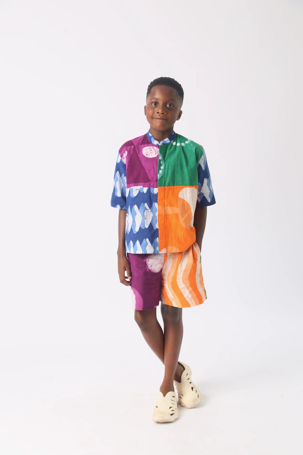 bright multicolour shirt