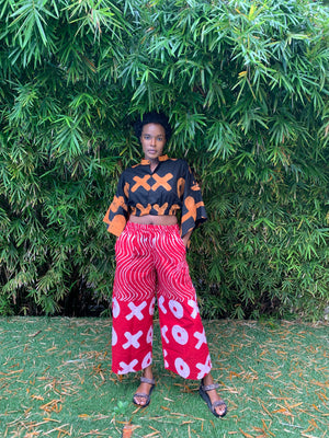 red culottes