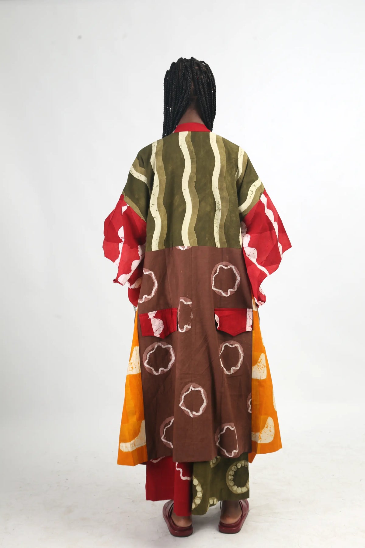 khaki and golden yellow multicolour shirt dress