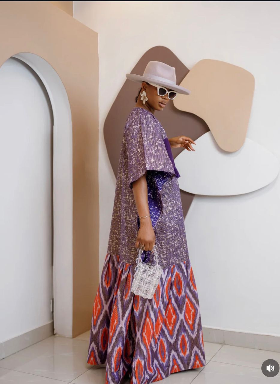 PURPLE ANKARA BOUBOU