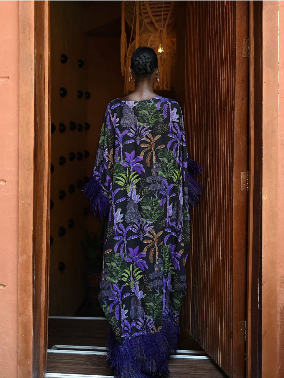 Abeni kaftan with invisible belt