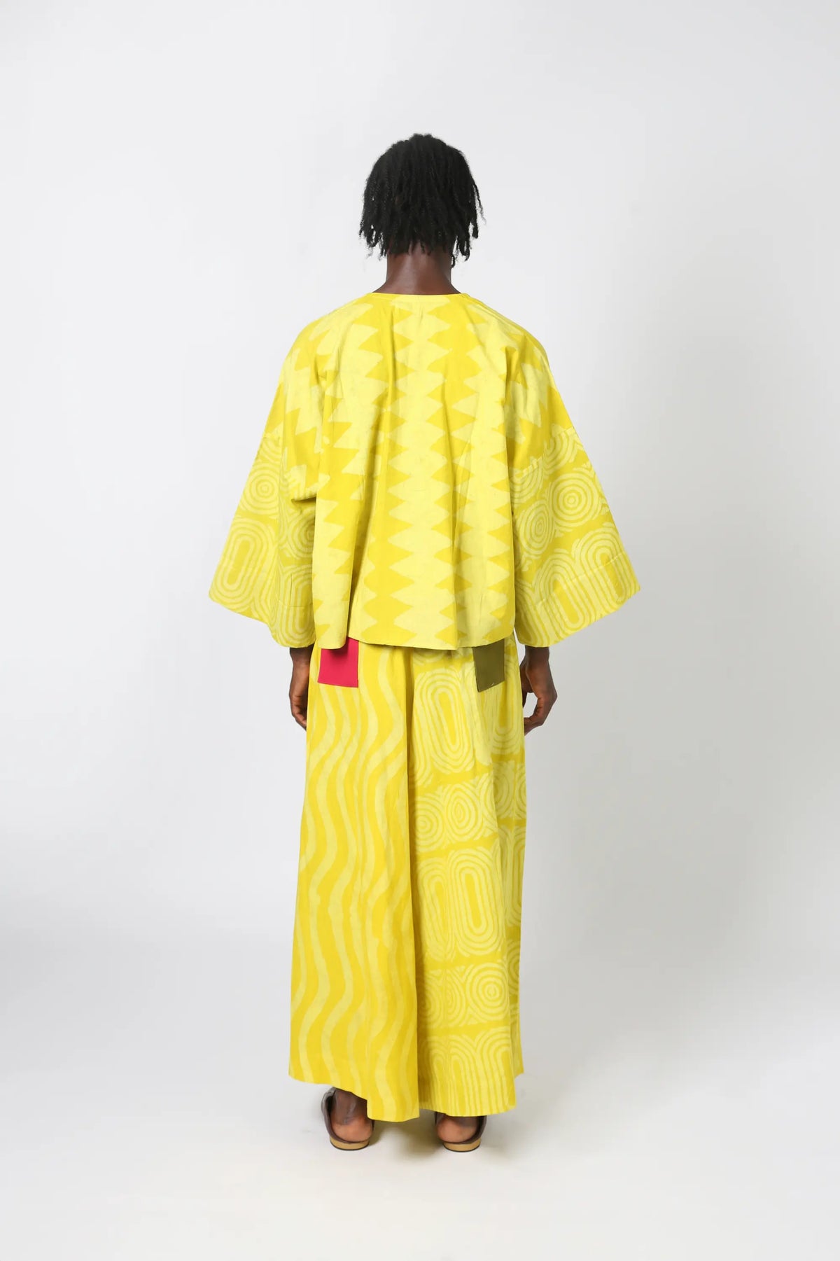 yelow multiprint buba culottes